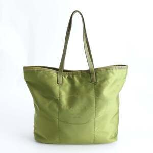 PRADA Green Leather Shoulder Bag